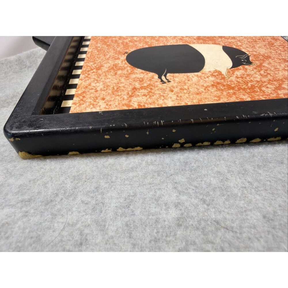 Brandon House Barnyard Animals by Warren Kimball 18”x14” Wooden Tray - Picture 8 of 8